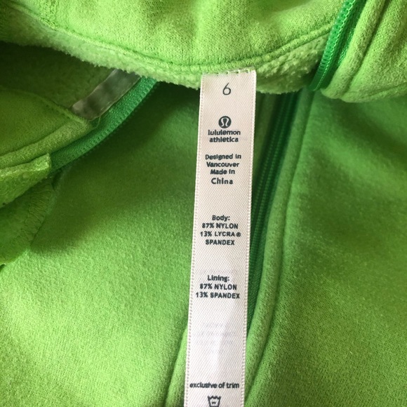 Green Lululemon Scuba sweater - Picture 2 of 2